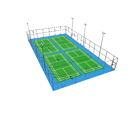Badminton Court TypeA1 Triangulate11
